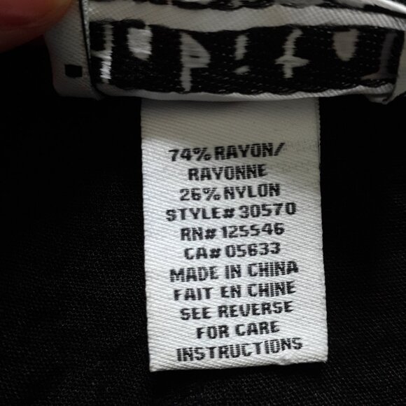 Habitat Crinkle Flood Pants with Hem Button Detail Black Size S - Picture 10 of 12